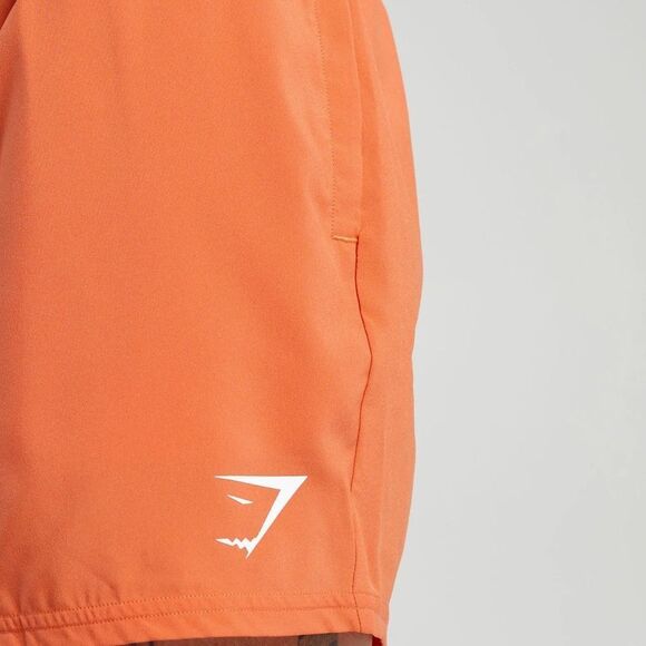 Gymshark ARRIVAL 5" SHORTS Size XS in Orange NWT in packaging - Picture 5 of 7